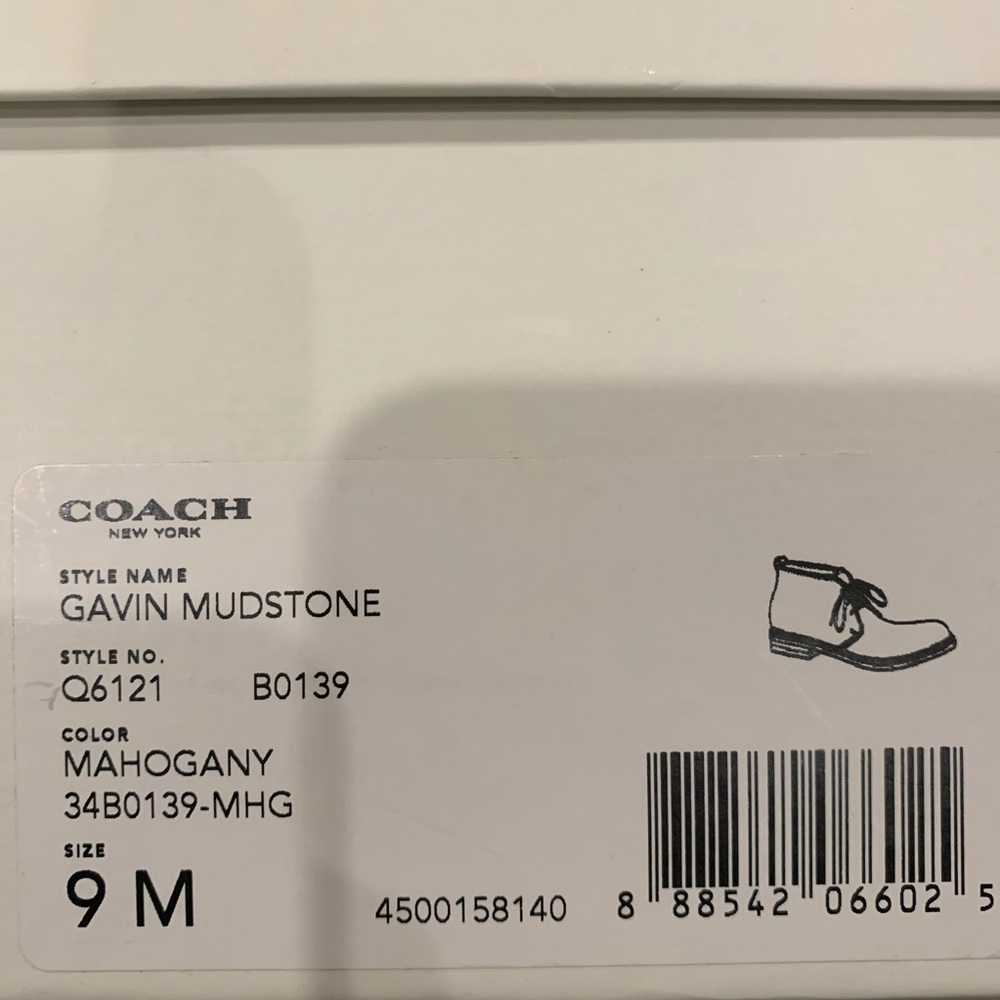 Men’s Coach Gavin Mudstone leather   boots sz 9 - Picture 6 of 6